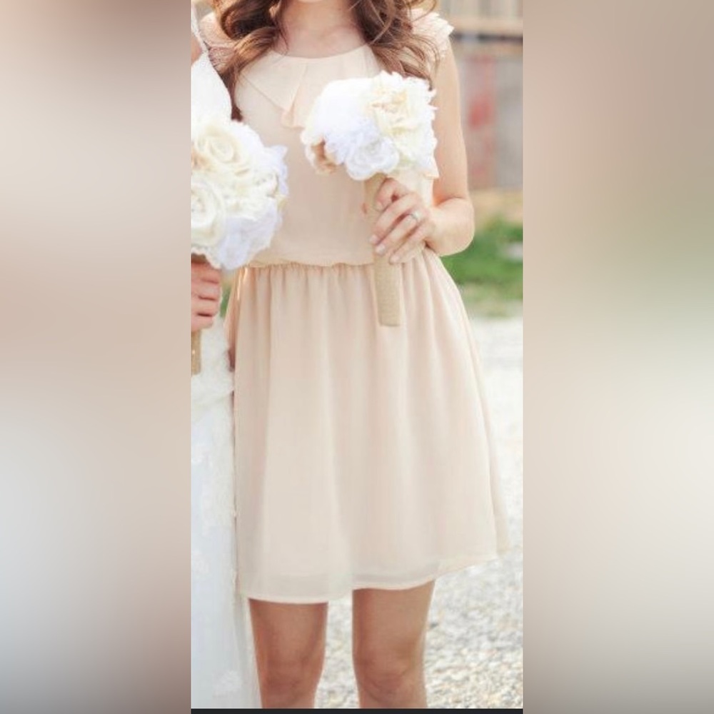 Creamy lightweight summer dress